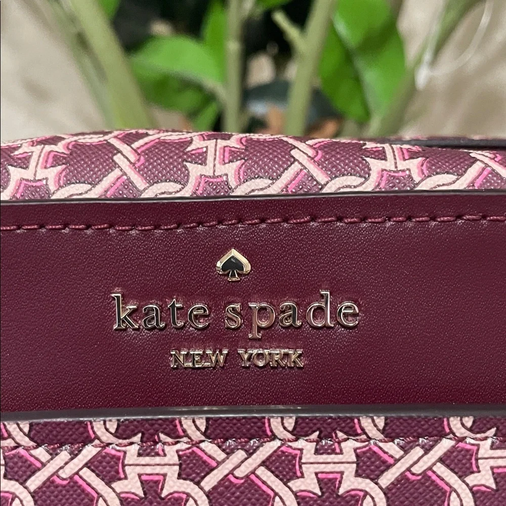 kate spade Floral Motif Maroon Crossbody Bag